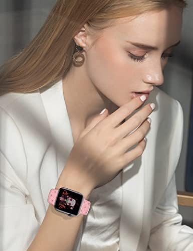 רצועת שעון אנימה תואמת להקות Apple Watch 38 ממ 40 ממ 41 ממ 42 ממ 44 ממ 45 ממ, קריקטורה חמוד רך סיליקון החלפת רצועת ספורט