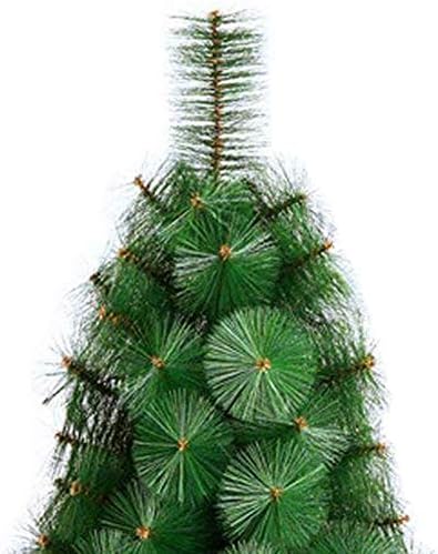 TOPYL 6ft עץ חג המולד מלאכותי לא מקלט לחג, עץ חג המולד צירים פרמיום עם מעמד מתכת מתקפל, PVC ידידותי לסביבה, קל