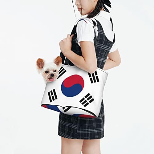 מנשא לחיות מחמד לכלבים קטנים חתולים וגור דרום קוריאני דגל מתקפל כלב תיק חתול מנשא ארנק ארנב מנשא גור ארנק