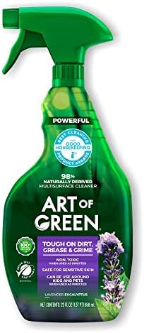 אמנות של ריסוס ניקוי רב תכליתי ירוק, ניחוח אקליפטוס לבנדר - 22 פל. עוז. לבקבוק, חבילה של 3