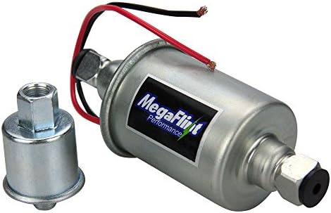 מגה-פלינט ה-8012 משאבת דלק חשמלית אוניברסלית בלחץ נמוך 5-9 פסי 12 וולט / ערכת התקנה