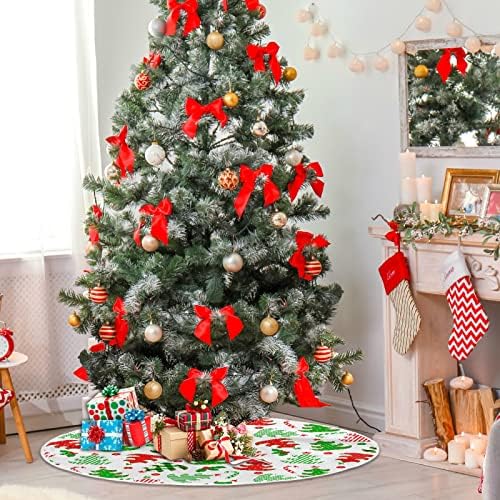 חצאית עץ חג המולד של עץ חג המולד של Oarencol חמוד חמוד קנדי ​​חג המולד