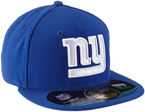 NFL Mens New York Giants בשדה 5950 כובע משחק כחול רויאל לפי עידן חדש