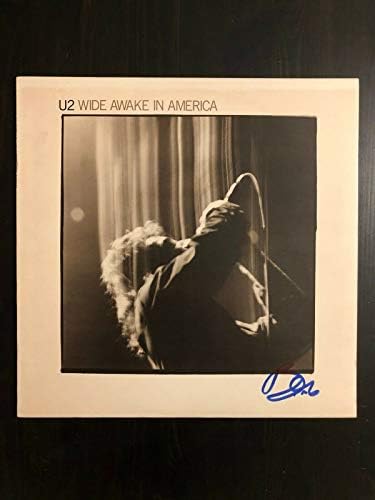 Bono U2 חתימה חתומה - תקליט אלבום ויניל LP - רחב AWAKE באמריקה בקט