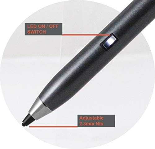 Broonel Grey Point Point Digital Active Stylus PEN התואם ל- Acer Iconia One 10.1