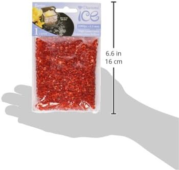 קרח יהלום 1151-53 אדום פרחוני 1 קראט 5.5 ממ 2000 חתיכות