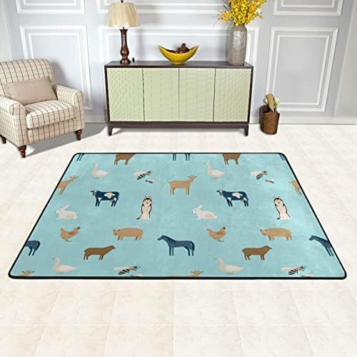 חיות משק חמודות חמודות שטיחים גדולים של שטיחי שטיחים של שטיח פליימאט שטיח שטיח לילדים משחק חדר שינה חדר סלון