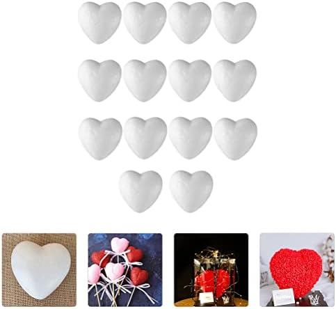 צורות לב כדורי קצף מלאכה 14 יחידות צורת לב קצף מלאכה DIY דגמי לב DIY לחתונה של יום האהבה לבבות צורות קצף