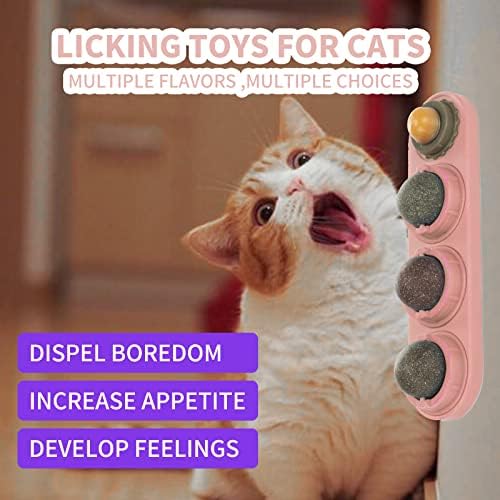 כדורי Coecosi Catnip, צעצועי קיטי אכילים לחתולים ללקק, צעצועים לחיזה של חתלתול בריא, צעצוע של ניקוי שיניים, צעצועים