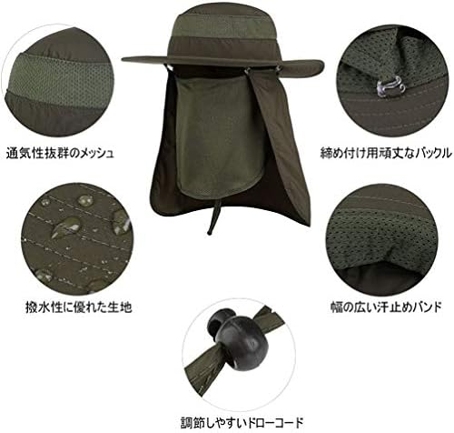 סיפור שנחאי כובע שמש חיצוני UPF 50+ הגנת שמש UV עם מסכת כיסוי פנים צוואר