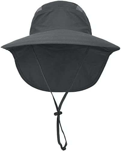 2 חבילות חיצוניות שופעות UPF50+ כובע שמש עם דש צוואר לגברים נשים דייג טיולים בגינה