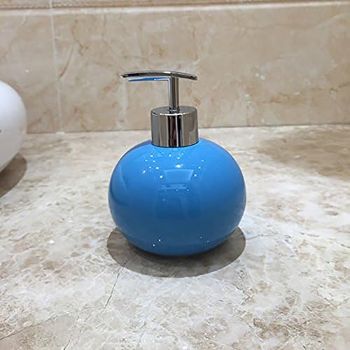 מכשירי מקלחת כדור כחול, מתקן סבון עיתונות, קרמיקה משטח הדלפק אישיות אמבטיה חומר ניקוי בקבוק שמפו קופסת ג'ל קופסת מקלחת בית