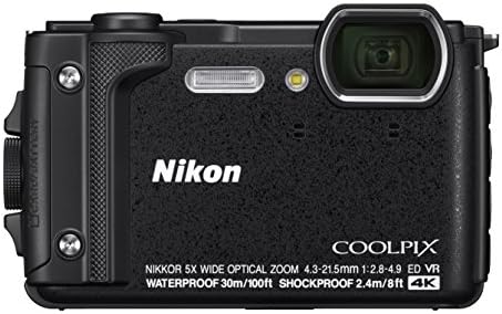 Nikon W300 עמיד למים מצלמה דיגיטלית מתחת למים עם TFT LCD, 3 , שחור