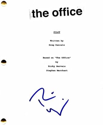 RAINN WILSON חתום על חתימה על תסריט הפיילוט המלא של המשרד - COUSTARRING STEVE CARELL, JOHN KRASINKSSI, JENNA FISCHER -