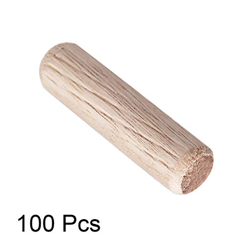 uxcell 0.31 x1.18 סיכת מעץ סיכה עץ כבשן עץ מיובש עץ קשה משופע 100 יחידות