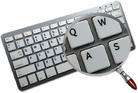 מדבקות מקלדת דבוראק רקע לבן לשולחן עבודה, מחשב נייד ומחברת