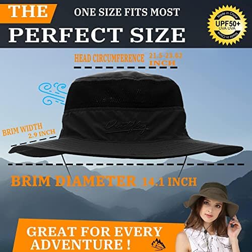 כובע שמש רחב שוליים לנשים וגברים כובעי דלי קיץ עם הגנת UV UPF 50+ לדיג כובעי חוף טיולים רגליים