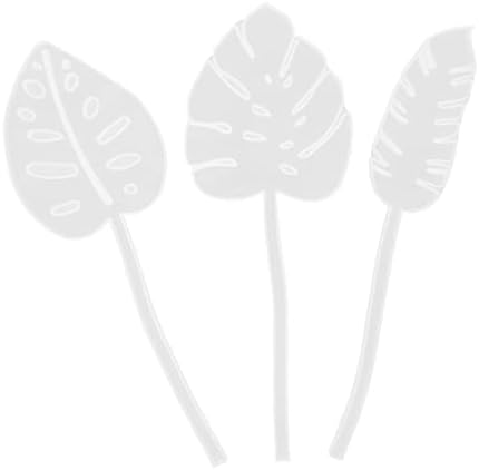 שרף ABAODAM שרף אפוקסי עובש פסל תפאורה מראה עיצוב לקצץ 3 יחידות חופשה טרופית הכנת תבניות תבניות צמח טרופי