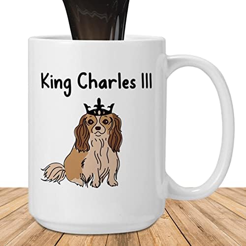 המלך צ'ארלס השלישי, המלך צ'ארלס סוג, ספל הכתרה, המלך צ'ארלס השלישי הכתרת ספל ספל 15 OZ מזכרות אספנות מזכרות קפה