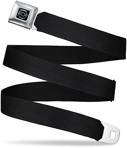חגורת חגורת בטיחות אבזם - שחור - 1.0 רוחב - 20-36 אינץ 'באורך