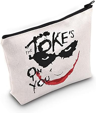 Levlo Joker Joker תיק קוסמטי מעריצי ג'וקר מתנה את הבדיחה על איפור הרוכס