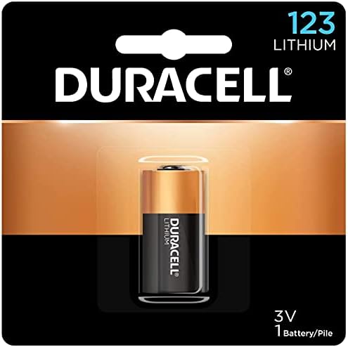 Duracell DL123ABPK סוללת ליתיום בעלת עוצמה גבוהה במיוחד, 123, 3V, 1/EA