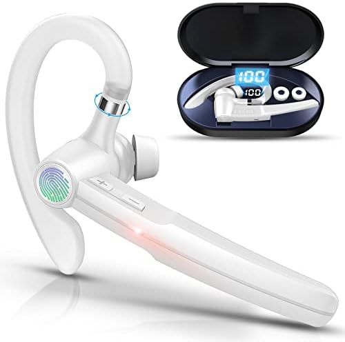 אוזניות Bluetooth עם מיקרופון, 48 שעות v5.3 אוזניות אלחוטיות דיבוריות אוזניות Bluetooth עבור טלפון סלולרי/עסקים/משרד/נהג/נהג/משאית,
