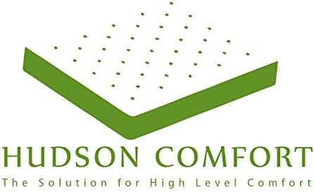 Hudson Comfort 20x20 מגני כריות - אטומים למים, מונע נוצות מלהיכדות בכריות רוכסן מרובעות מרובעות אירופיות