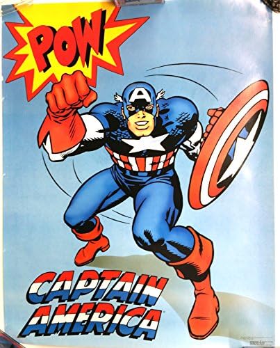 קפטן אמריקה מארוול וינטג '1988 פוסטר 22 x 28 אינץ'