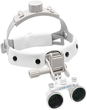 3. 5 על 420 ממ נייד סרט מגדלת אופטי משקפיים טוב אור ספוט רופא שיניים זכוכית מגדלת דיי-108 לבן