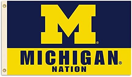 BSI Products, INC. MICHIGAN WOLVERINES 3'X5 'FLAG
