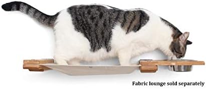 יצירות קטסטרופליות מזין חתולים קיר רכוב - מדף האכלת חתולים מוגבה