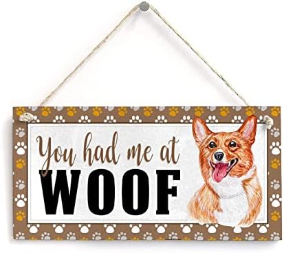 כלב אוהבי ציטוט סימן רוטווילר היה לך לי בוף מצחיק עץ כלב סימן כלב שלט זיכרון כפרי רוטווילר בית סימן 8 * 16 אינץ חווה
