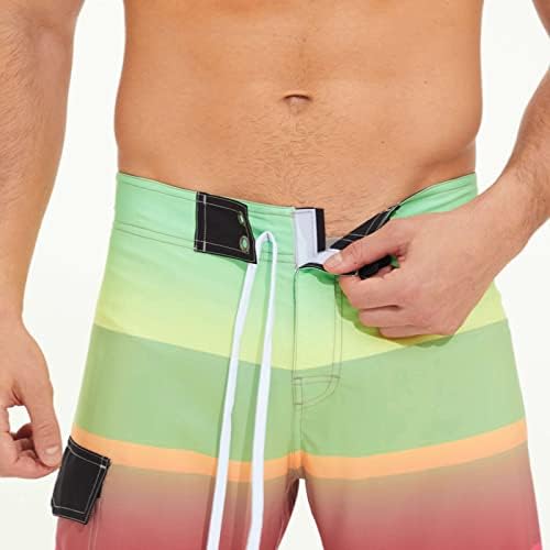 גזעי שחייה מזדמנים של קיץ גברים רחבים בלוק צבע רחב חוף חוף מכנסיים קצרים