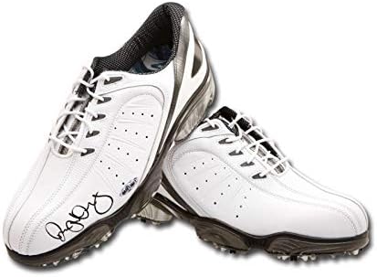 רורי מק'ילרוי חתום נעלי גולף עם חתימה דוקרני כף רגל לבנה שמחה UDA - נעלי גולף עם חתימה