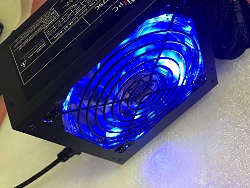 KDMPower MI-X8775CD 750W שקט מאוורר גדול גריל כחול LED משחק ATX אספקת חשמל
