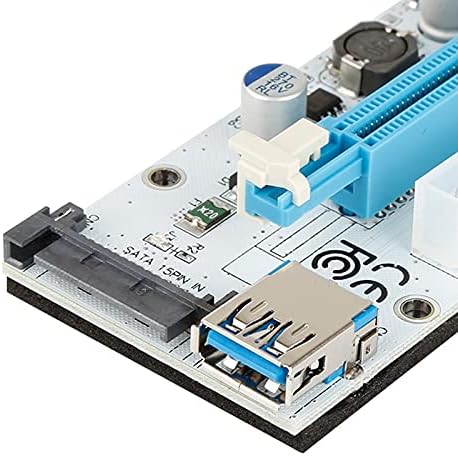 מחברים ver 008S PCI -E Riser Card ver 008S Express 1x 4x 8x 16x USB 3.0 Extender Riser Adapter Card Card כבל לכרייה -