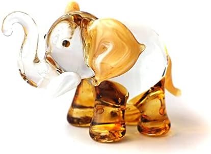 זואוקראפט פיל פיל מזל חום ביד מפוצצת זכוכית אספנות קישוט חיה קישוט עיצוב מתנה