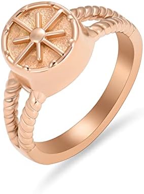 טבעת תכשיטים של שריפת מצפן טבעת אפר מצפן טבעת כד זיכרון לגברים טבעת שריפת הלוויות עם ערכת מילוי