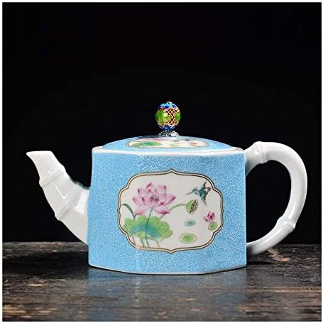 קומקום קומקום מודרני עם סיר קרמיקה של פרחי פרחים מסננים עם תה פסטל צבע תה סט תה עם מסנן תה שחור סיר יחיד E360 מל קומקום