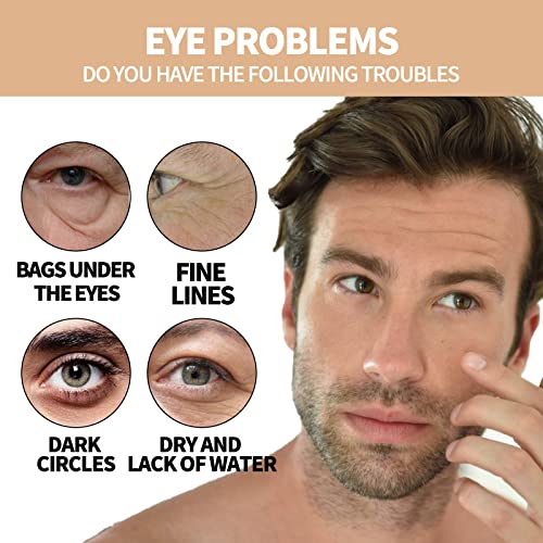 קרם עיניים לגברים של NVIHFSO, קרם עיניים אנטי אייג'ינג חומצה היאלורונית, סרום טיפול לחות לעין, טיפול בעיניים גלילה לנפיחות