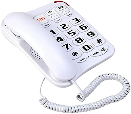 Quul כפתור גדול טלפון ביתי קווי טלפון מהירות מגע אחד חיוג טל סיעוד שיחה לקשישים עם חירום קיר הר SOS
