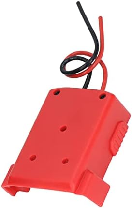 מתאם סוללות ליתיום של Raguso, מעטפת ABS קלה להתקנת מחבר חשמל של 18 וולט עגינה עם 12 מד חוט לכלים חשמליים