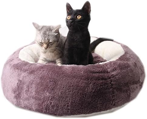 מיטה עגולה לחיות מחמד מיטת חתול כלב קטן-סגול