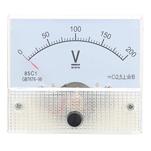 מד מתח DC מצביע, 85C1 DC 0 ~ 200V לוח מתח מתח מתח מתח מכשיר מדידה לכמה כוח וציוד חשמלי