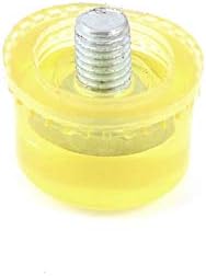 קצה פטיש פלסטיק ראש חוט 8 מ מ להחלפה 35 מ מ צהוב בהיר(פונטה דה מרטילו דה פלאצ ' סטיקו דה קאבזה דה רוסקה