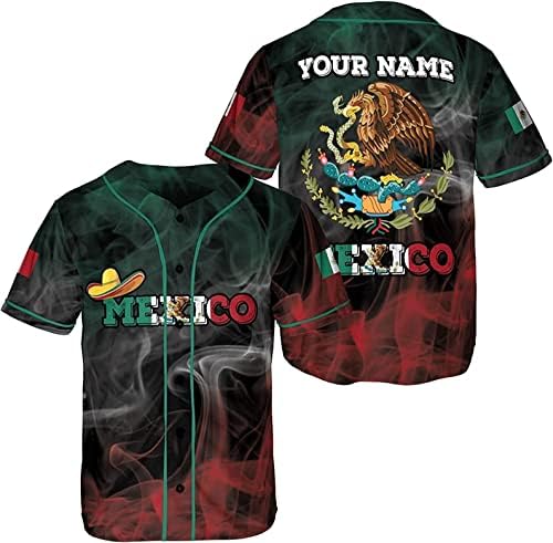 הדפסות אישית מקסיקו בייסבול ג 'רזי, מקסיקני בייסבול ג' רזי לגברים נשים, מקסיקנו דגל ג ' רזי, מקסיקני דגל גאווה