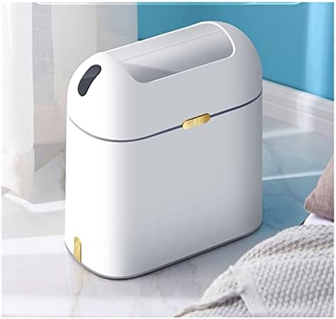 חכם פח אשפה לאמבטיה אוטומטי חשמלי אינדוקציה אשפה סל עם מכסה גדול קיבולת חיישן פסולת בינס ביתי