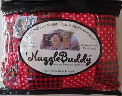 'NuglateBuddy חדש! חבילת אורז אורגנית אורגנית חום לחות במיקרוגל. בד טלאים אדום יקירי עם ארומתרפיה לבנדר מתוק!