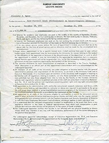 אלכס אגאס בפועל פורדו בולרמייקרס חוזה האימון הראשי חתום על ידי חתימות לחתוך אגאס